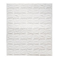 Nva GR-Great Wall Board Collection 70x77cm XPE Foam Self-Adhesive 3D Waterproof Wall Stickers (Checkered/Floral Patterns Modern