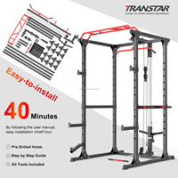 Jaula de potencia multifuncional para carga pesada, rack de sentadillas, rack de potencia para gimnasio, entrenador funcional, rack de potencia Smith
