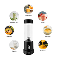 Mixeur portable USB avec logo personnalisé, 200W, broyeur de glace, en acier inoxydable, pour légumes, usage domestique, extérieur, voyage, voiture