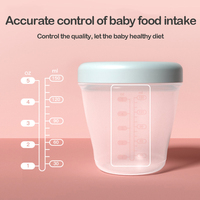 Conteneur d'alimentation multifonctionnel personnalisé de 150 ml/5 oz sans BPA, étanche, de qualité alimentaire, dessin animé, collation, lait maternel en poudre, bébé, enfants