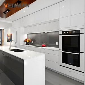 Complete <strong>Flat</strong> <strong>Pack</strong> <strong>Kitchen</strong> Cabinets Australian Standard Glossy White Cupboards Modular <strong>Kitchen</strong> Cabinetry Wholesale With <strong>Island</strong> - Product Image 3