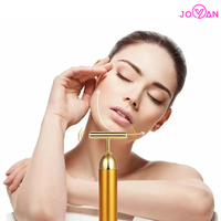 Masseur facial en acier inoxydable en forme de T Barre de beauté pour lifting du visage Masque de qualité supérieure pour les soins de beauté