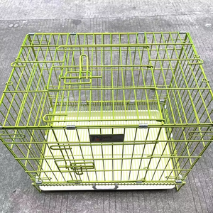 <span class=keywords><strong>Cage</strong></span> à chien moderne simple et solide de bonne qualité, pliable, avec revêtement nano pulvérisé, avec plateau en plastique, à vendre - Product Image 1
