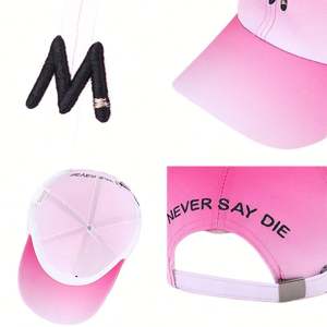 Gorra de Béisbol Impermeable de 6 Paneles, Color Verde Degradado, Elegante, 100% Poliéster, Bordado 3D, Unisex, Hebilla Dorada de Cobre, 2026 - Product Image 5