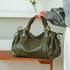 Sacs fourre-tout en gros d'usine, sacs Boston en cuir <span class=keywords><strong>souple</strong></span> tendance, sacs de banlieue simples grande capacité, sacs à main rétro de luxe léger - Product Image 4