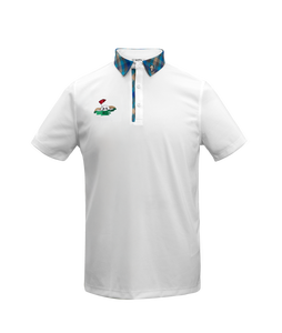 เสื้อโปโลแขนสั้นผู้ชาย ปักโลโก้ตามสั่ง ชุดกีฬากอล์ฟ คอปกและกระดุมลายสก็อตตัดสี สำหรับใส่ลำลอง - Product Image 5