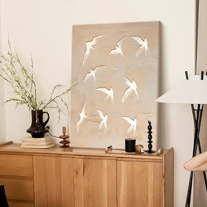 Impression Paysagère pour Décoration Intérieure, <span class=keywords><strong>Peinture</strong></span> à l'Huile Texture Grès pour Salon, Tableaux Muraux Encadrés, Toiles, Peintures de Nature Morte - Product Image 3