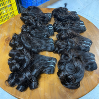 Lot de Cheveux Naturels Vietnamiens 100% Humains Funmi Magic Wavy – Sans Nœuds, Sans Chute, Couleur Noire, Ondulés avec Tissage Fin