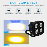 Tout nouveau projecteur tout-terrain à LED bicolore universel moto antibrouillard voiture LED éclairage mise à niveau autres accessoires d'éclairage de voiture