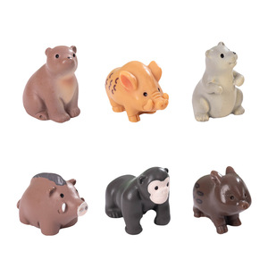 Dp Mini Animal Figurines Resin <b>Cute</b> Wildlife Decor Home Desktop Ornament - Product Image 5