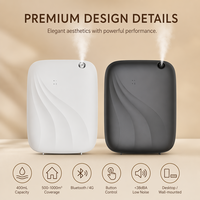 Diffuseur d'arômes professionnel sans eau de 400 ml, pour bureau ou fixation murale, avec contrôle Bluetooth, idéal pour les magasins de détail