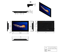 Moniteur tactile industriel intelligent USB à écran ouvert, écran tactile capacitif TFT-LCD Android étanche intégré Intellitouch