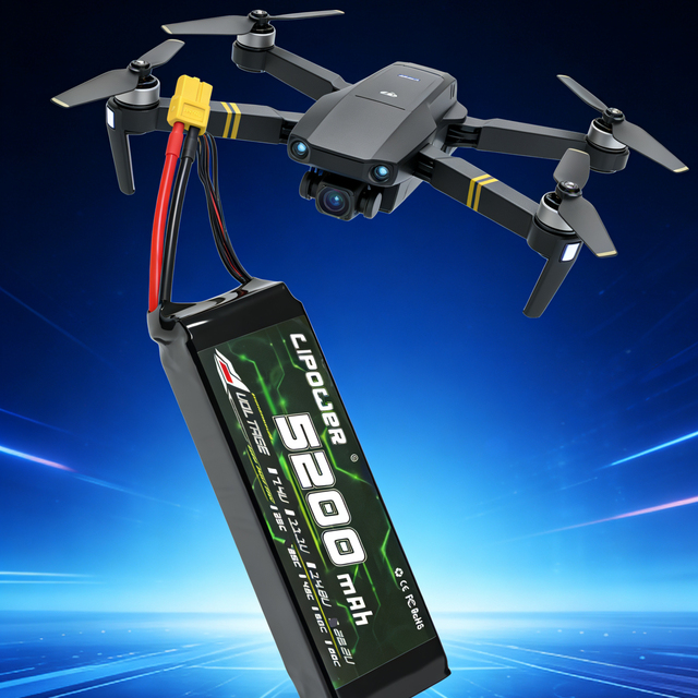 LIPOWER Lipo Battery 6000mAh 6S 22.2V UAV FPV Drone Battery Pack for RC Airplane Agriculture Drone Battery
