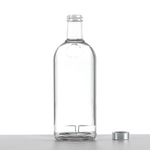 750ml hình dạng tùy chỉnh Flint Glass Vodka Whisky chai với cap - Product Image 5
