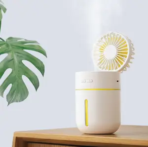 De Nieuwste Draagbare Tafel Elektrische Oplaadbare Auto Leuke Luchtbevochtiger Vouwen Batterij Fan Usb Mini Tower & Voetstuk Fan