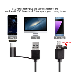 7mm लेंस यूएसबी Endoscope कैमरा निविड़ अंधकार लचीला तार नाग ट्यूब निरीक्षण <span class=keywords><strong>Borescope</strong></span> OTG संगत Android फोन के लिए - Product Image 6