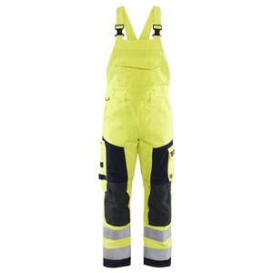 BLAKLADER - 260815143389C152 Pantalones con pechera Multinorm Hi-vis Amarillo/Azul Marino-EAN 7330509525234 WORK OVERALLS - Product Image 1