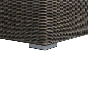 <span class=keywords><strong>Tumbona</strong></span> Moderna para Piscina de Mimbre Sintético Marrón Resistente a la Intemperie, Muebles de Exterior - Product Image 5