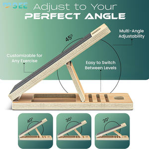 SeeMore Sélection Exercice Squat Physiothérapie Mollet Étirement Réglable Portable Inclinaison En Bois Planche Inclinée - Product Image 6