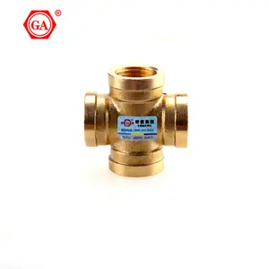 GA-2803 QIAI Factory Good Supplies Pex fittingrame ottone tubi raccordi tubo croce vendita calda