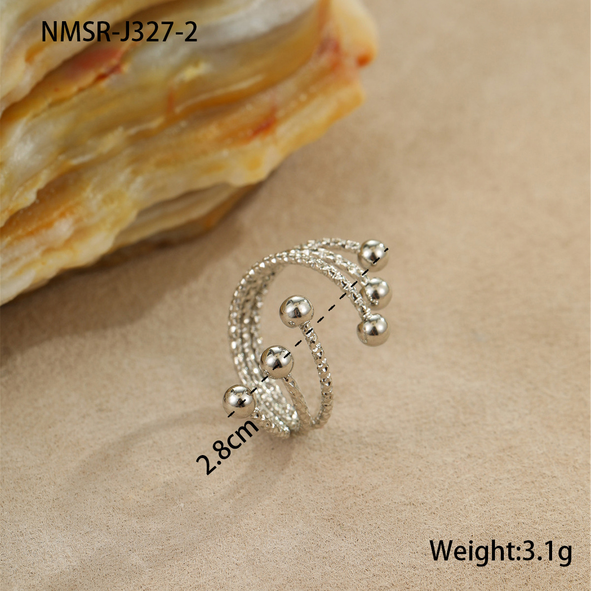 แหวนสีเหล็ก NMSR-J327-2