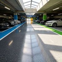 Peinture époxy pour sols en sable coloré prête à l'emploi, revêtement de sol auto-nivelant, peinture époxy pour sols en sable pour terrasse, sous-sol