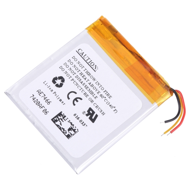 Real Capacity 616-0337 Replacement Battery for Ipod Nano 3 3G GEN 3TH Rechargeable Lithium Ion Batteries OEM