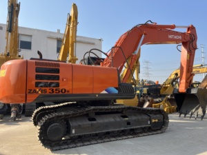 รถขุดฮิตาชิ ZX350H 35 ตัน เครื่องยนต์คัมมินส์ พร้อมวาล์ว ENERPAC ติดตั้งบนแทร็กสีส้ม อุปกรณ์ก่อสร้างงานหนักมือสอง - Product Image 2