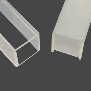 Прозрачная кварцевая кювета для лаборатории, длина пути 10 мм, 4 или <span class=keywords><strong>2</strong></span> стороны, прозрачная кварцевая труба - Product Image 1