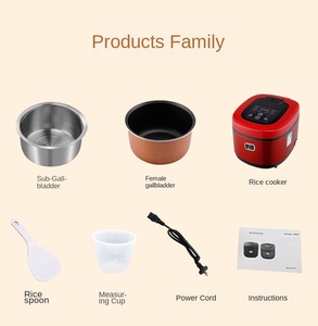 หม้อหุงข้าวระบบดิจิทัลระบบสัมผัสอัจฉริยะระบบไฟฟ้าหน้าจอ LCD แบบ5L ต่ำเครื่องทำข้าวอเนกประสงค์ขนาดเล็กพร้อมอุปกรณ์เสริมไม้พาย - Product Image 4