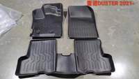 KADDEN 3 pièces Tapis de sol de voiture 3D en TPE écologique antidérapant 2,9-3,3 mm d'épaisseur Ensemble complet pour Renault Duster 2015-2021 Kwid 2020 (1
