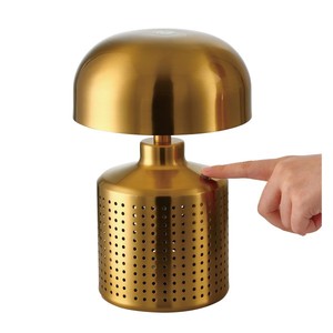 Mini lámpara de mesa para decoración de interiores, Iluminación Residencial blanca cálida de 3500K con atenuación táctil de perforación de Metal para dormitorios - Product Image 5