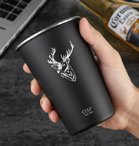 Gobelet à friser empilé 304 à paroi unique en acier inoxydable tasse à <span class=keywords><strong>bière</strong></span> 16oz verres à <span class=keywords><strong>bière</strong></span> tasse <span class=keywords><strong>de</strong></span> camping Logo personnalisé tasse à <span class=keywords><strong>bière</strong></span> <span class=keywords><strong>pinte</strong></span> - Product Image 5