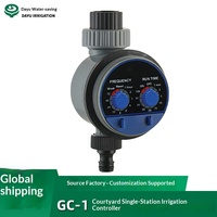 Contrôleur d'irrigation de cour GC-1, arrosage automatique, minuterie électronique intelligente, système d'irrigation goutte à goutte, interrupteur à vanne à bille