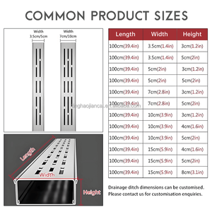 Canalina di Drenaggio Personalizzabile di Alta Qualità <span class=keywords><strong>per</strong></span> Balcone in Acciaio Inox 304 <span class=keywords><strong>per</strong></span> lo Scolo dell'Acqua del Tetto - Product Image 4