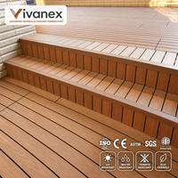 Planches de terrasse extérieures WPC les plus vendues, ignifuges, anti-termites, brossées, rainurées, à clipser, pour jardins, balcons, parcs