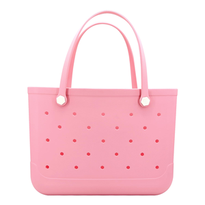 Small EVA Beach Tote <b>Bag</b> Waterproof Structured Molded Stand up Lightweight Easy Clean Carry <b>Bag</b> for Pool Beach and Daily Use - Product Image 1