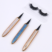 Delineador de ojos negro transparente, resistente al agua, lápiz de pegamento, cosmética oem, delineador de ojos adhesivo colorido
