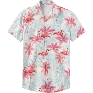 Camisas de verano de manga corta con botones para hombre, camisa informal con estilo, botón Hawaiano para hombre, manga corta, playa, Verano - Product Image 2