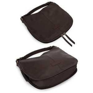 Grand sac fourre-tout en cuir PU pour femmes, idéal pour <span class=keywords><strong>le</strong></span> travail, avec fermeture éclair, sac de voyage spacieux et sac à main, sac à bandoulière pliable pour un usage quotidien, cadeau - Product Image 5