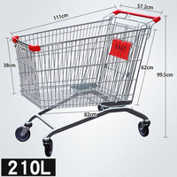 Panier de jouet en métal de siège de chariot de supermarché d'épicerie de centre commercial personnel d'approvisionnement