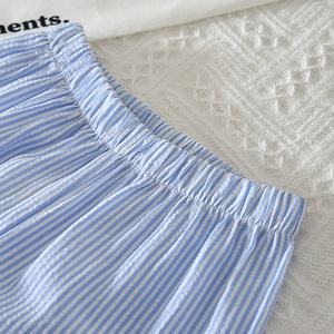 Conjunto de Verano 2026 al por Mayor para Niñas: Moda Dulce con Lazo y Bordado a Rayas - Product Image 5