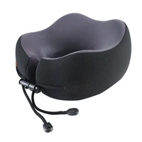 Oreiller de voyage ergonomique en mousse à mémoire de forme à enveloppement complet 360°, en tissu magnétique, léger, pour un sommeil profond, idéal pour avion et bureau