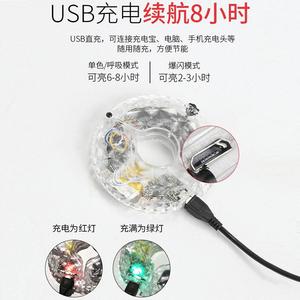 Luz de Rueda de Bicicleta Recargable por USB Jiuyue, Decoración para Bicicleta de Montaña, Lámpara para Ciclismo Nocturno - Product Image 2