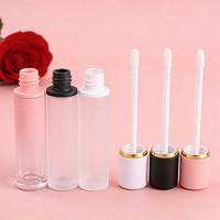 Tubes de gloss à lèvres vides personnalisables avec logo, 8 ml, flacon transparent avec applicateur, conteneur de rouge à lèvres liquide mat pour marques cosmétiques en marque blanche