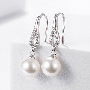 Orecchini con Perle Simulate in Stile Barocco per Donne, Eleganti Gioielli di Moda in Stile Principessa - Product Image 1