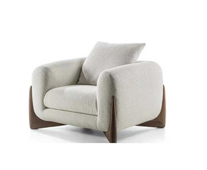 Canapé Chesterfield à structure en bois massif avec revêtement en tissu, design moderne pour salon, hôtel et bureau, ensemble de canapés - Product Image 6