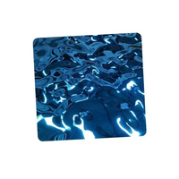 Plaque en acier inoxydable couleur 304 316, effet ondulé, plaque en acier inoxydable pour décoration intérieure, miroir martelé, feuille décorative en acier inoxydable