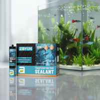 Joint d'étanchéité en silicone acide haute élasticité, transparent, non toxique, pour la construction de réservoirs à poissons d'aquarium robustes et sécurisés pour les récifs coralliens