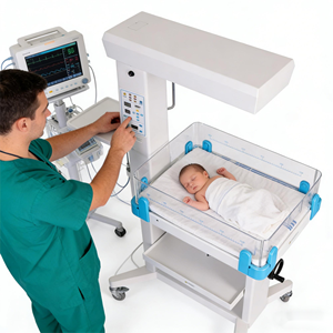 Bebek Radyant Isıtıcı Tıbbi Yenidoğan Bebek Radyant Isıtıcı Fototerapi Lambalı, Hastane Yenidoğan Isıtma Masası - Product Image 5